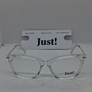 NWT Rxable Womens Just309 Clear Crystal Eyeglass Frames